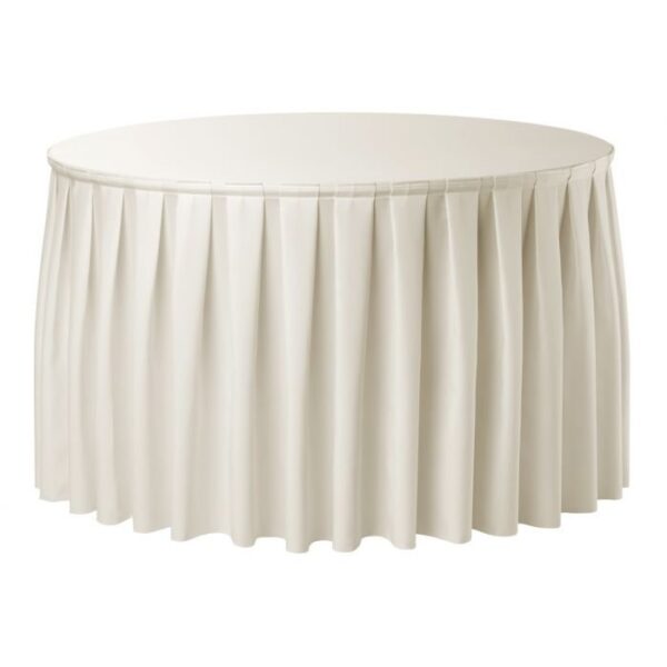 tafelkleed met geplooiderok diameter 120cm