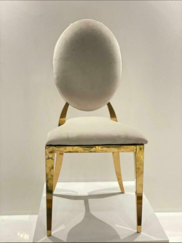Dior stoel goud met velvet